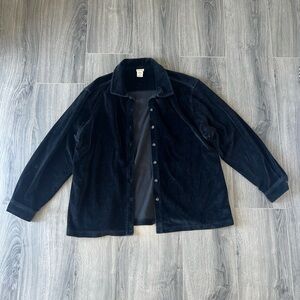 L.L. Bean Button Up Valor Jacket Black Women's Size XL
